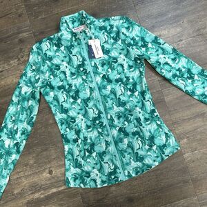 NWT Tommy‎ Bahama Women Jacket Active Golf Full Zip Floral UPF50 Size XS (336)